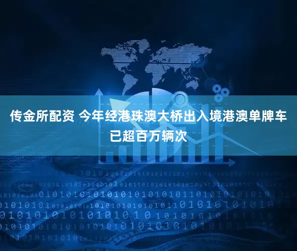 传金所配资 今年经港珠澳大桥出入境港澳单牌车已超百万辆次